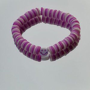 Clay bead stretchy string bracelet when you buy 2 get 1 free bracelet!